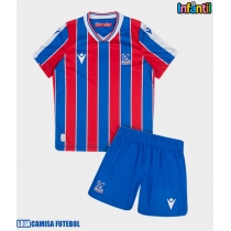 Camisa de Futebol Crystal Palace Equipamento Principal Infantil 2025-26 Manga Curta (+ Calças curtas)
